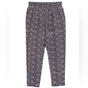 Joie Printed Wide Leg Silk Pants, Size S